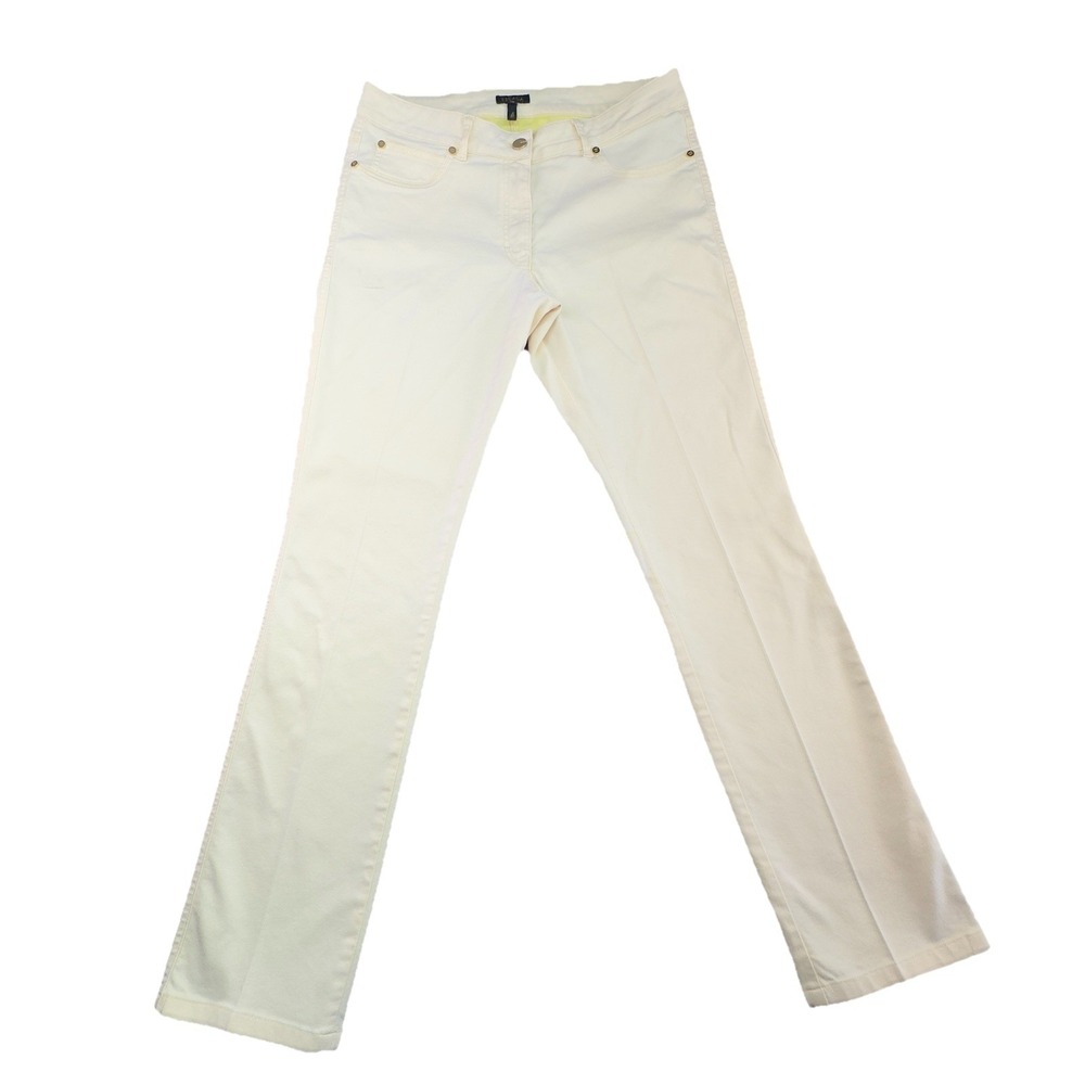 Escada Womens Canary Yellow Skinny Jeans Size 40 US 8 /10 Stretch